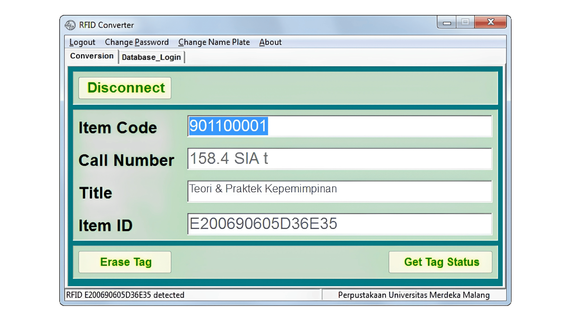 Konversi Barcode ke RFID
